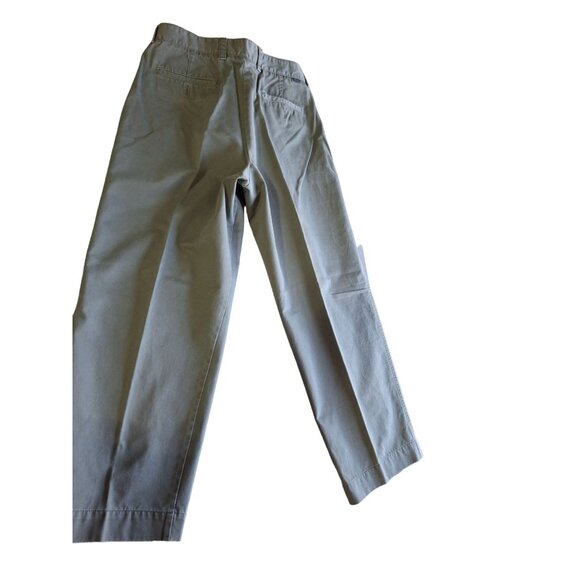 Vintage Izod Mens Chino Pants 36W 29L Olive Relaxed Straight Leg Preppy Office - Picture 2 of 7